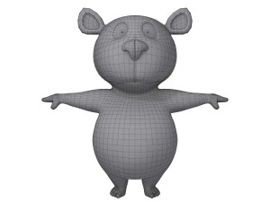 bear cartoon 3D Model