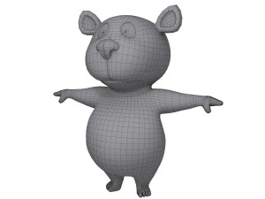 bear cartoon 3D Model