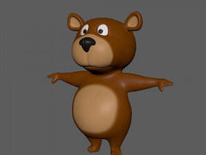 bear cartoon 3D Модель