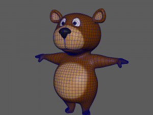 bear cartoon 3D Модель