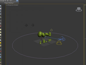 trees cartoon set 01 3D मॉडल
