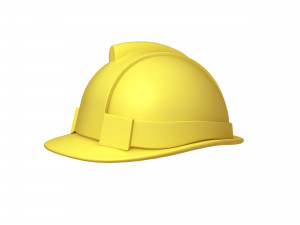 safety helmet cartoon 3D Model