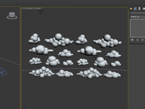 clouds cartoon 04 3D मॉडल