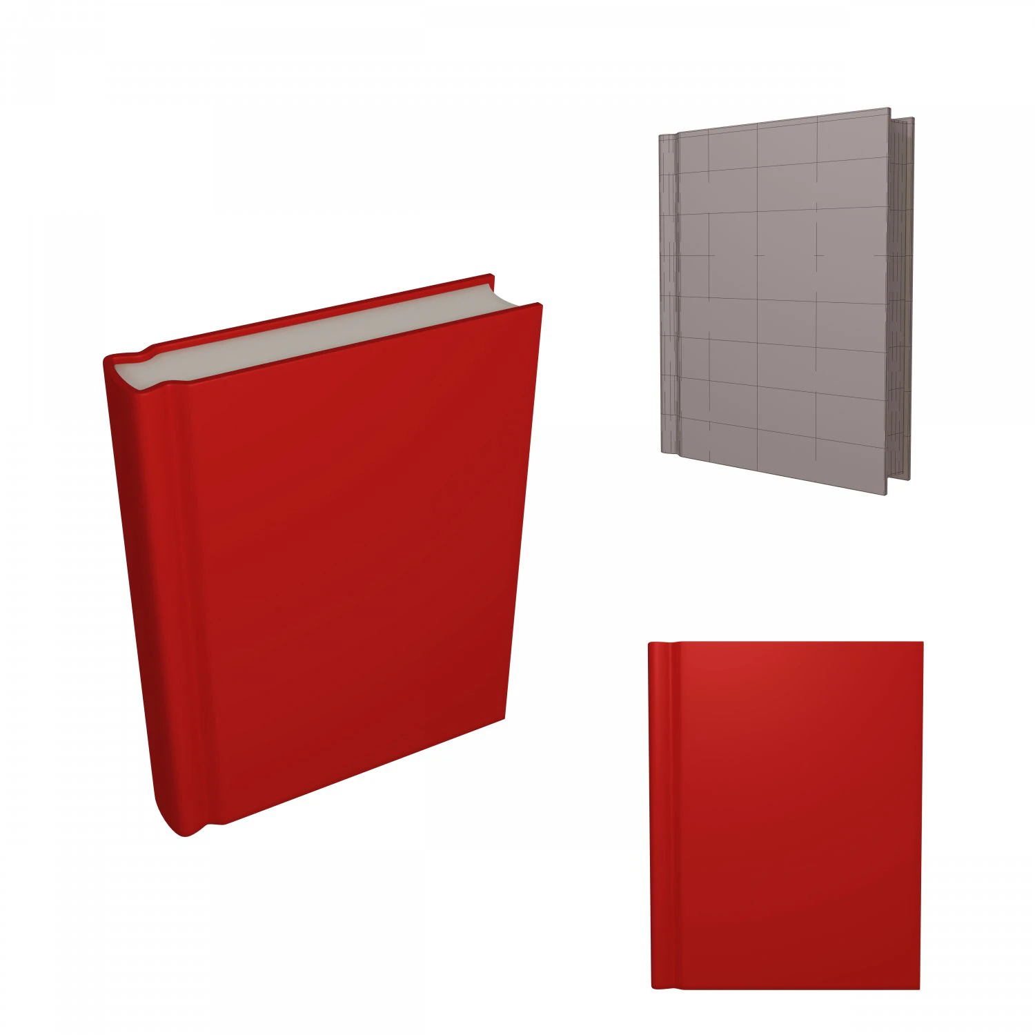 Book cartoon 3D Model .c4d .max .obj .3ds .fbx .stl .blend 