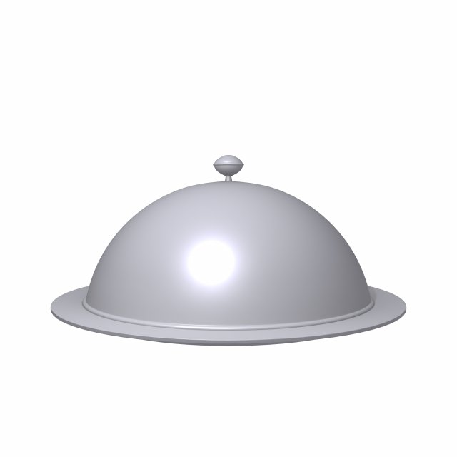 restaurant cloche cartoon 3D Model .c4d .max .obj .3ds .fbx .stl .blend 