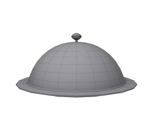 restaurant cloche cartoon 3D Model