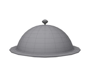 餐厅钟形卡通 3D 模型