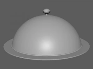 餐厅钟形卡通 3D 模型