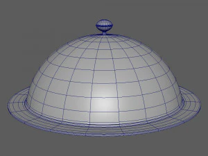 餐厅钟形卡通 3D 模型