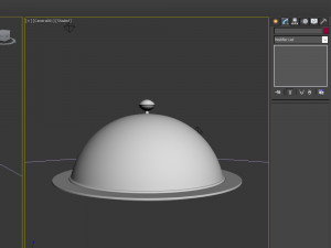 restaurant cloche cartoon 3D Model