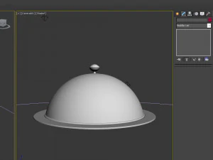 餐厅钟形卡通 3D 模型