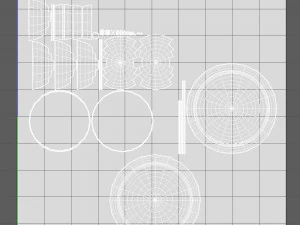 餐厅钟形卡通 3D 模型