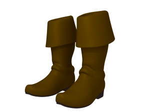 boots cartoon 3D 模型