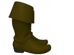 Boots cartoon 3D Model
