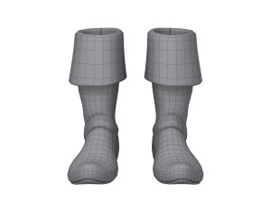 boots cartoon 3D 모델