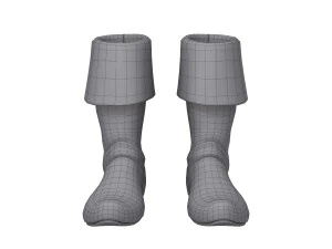 Boots cartoon 3D Model
