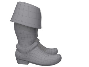 boots cartoon 3D 모델