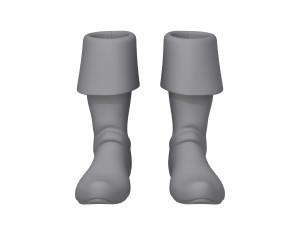 boots cartoon 3D 모델