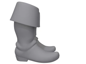 Boots cartoon 3D Model