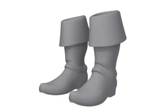Boots cartoon 3D Model