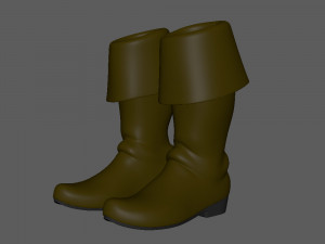 boots cartoon 3D 모델
