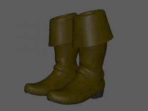 Boots cartoon 3D Model