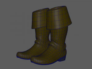 Boots cartoon 3D Model