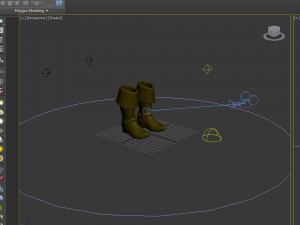 boots cartoon 3D 모델