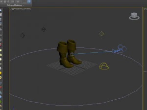 Boots cartoon 3D Model