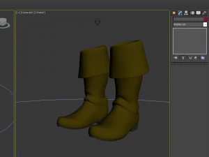 Boots cartoon 3D Model