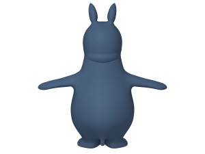 rhino cartoon Model 3D