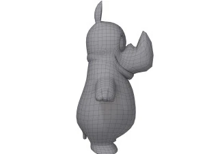 rhino cartoon 3D Model