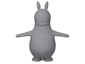 rhino cartoon Model 3D