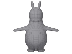 rhino cartoon 3D Model