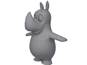 rhino cartoon Model 3D