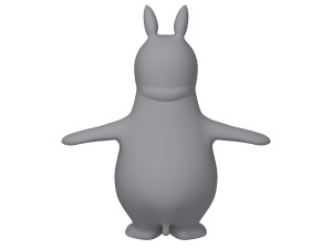 rhino cartoon Model 3D