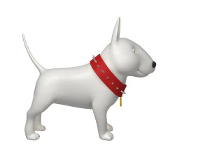 dog cartoon 02 3D Model