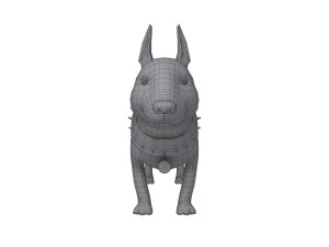 dog cartoon 02 3D Model