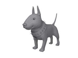 dog cartoon 02 Model 3D