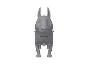 dog cartoon 02 3D Model