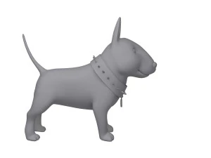 dog cartoon 02 3D Model