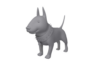 dog cartoon 02 Model 3D