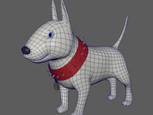 dog cartoon 02 3D Model