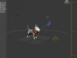 dog cartoon 02 3D Model