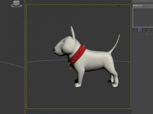 dog cartoon 02 3D Model