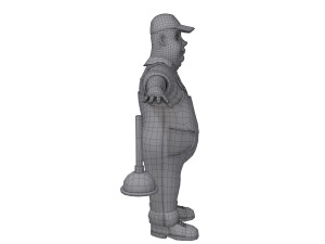 plumber worker cartoon Modelo 3D