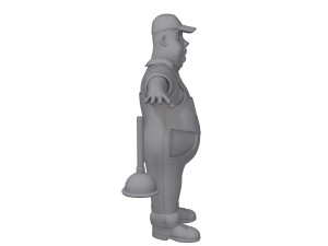 plumber worker cartoon Modelo 3D
