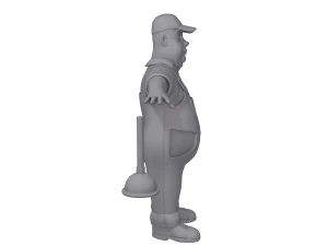 plumber worker cartoon 3D Model