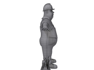 worker 03 cartoon Modelo 3D