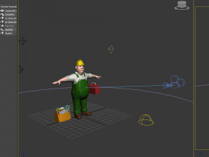 worker 03 cartoon Modelo 3D